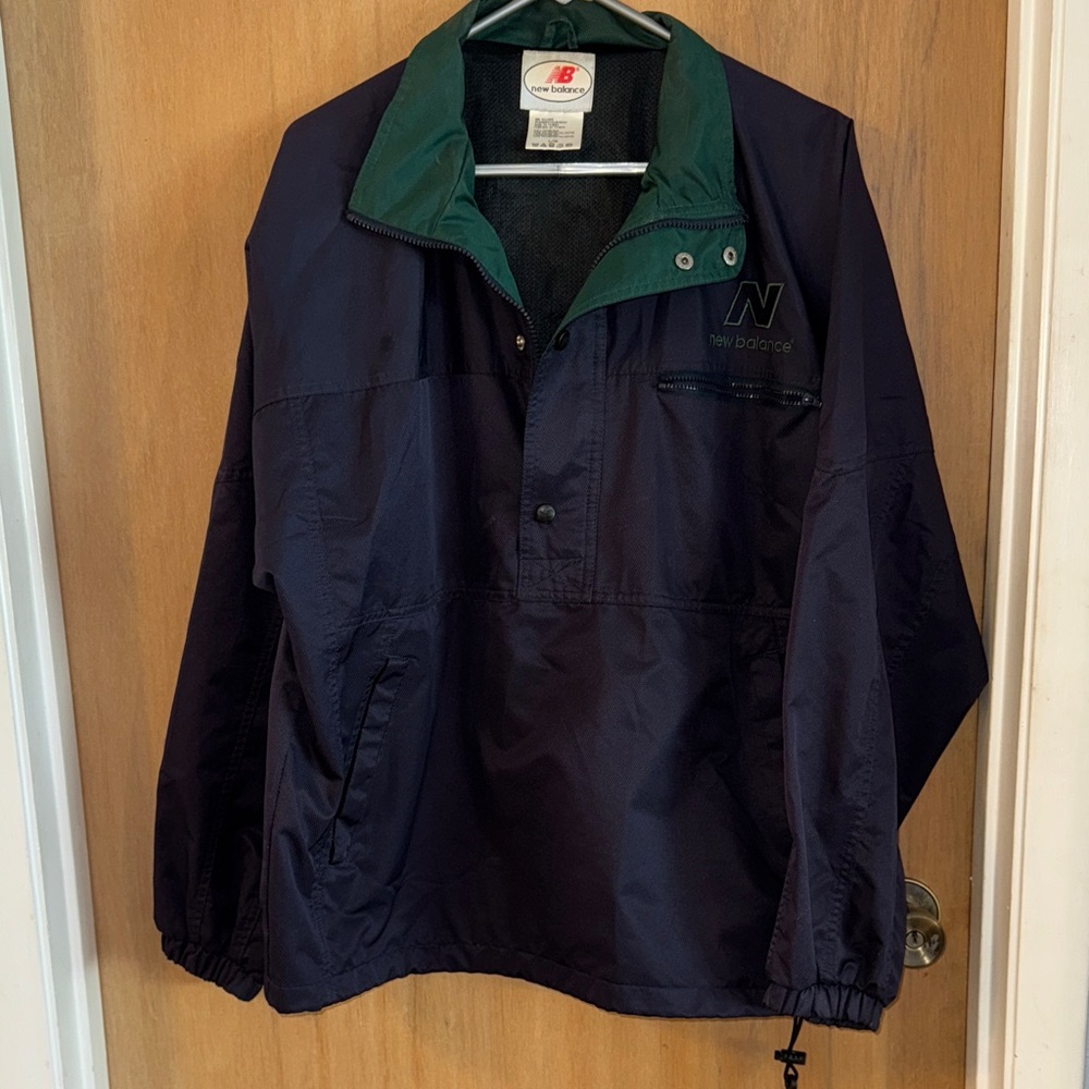 Vintage New Balance Men's 1/2 Zip Stadium Vented Windbreaker Jacket